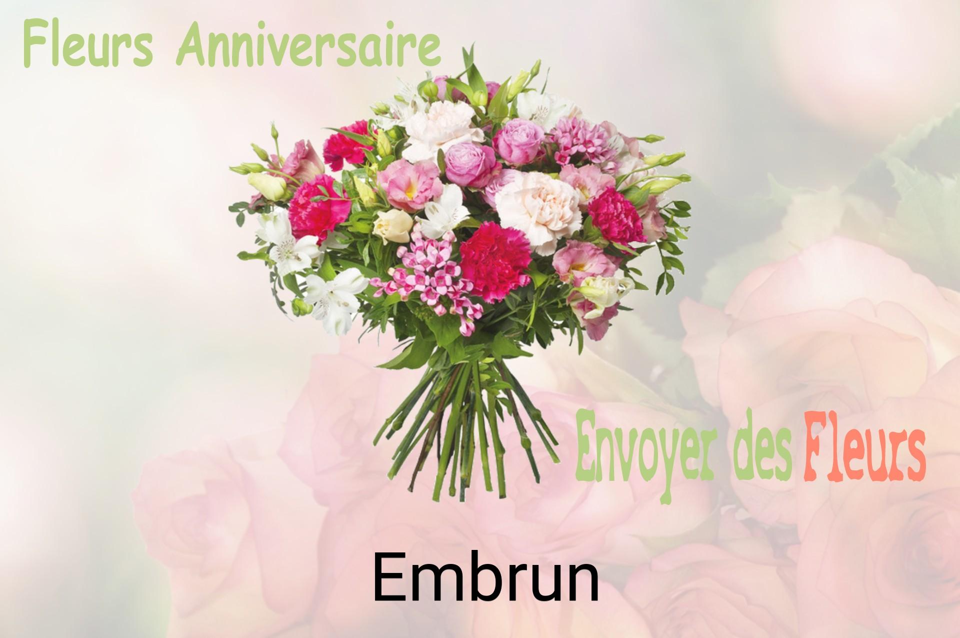 Bouquet de fleurs d’anniversaire livré à Embrun